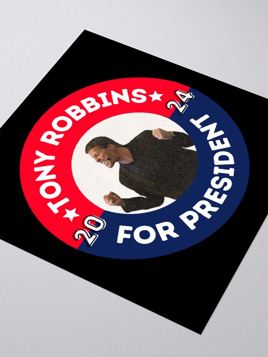 Tony Robbins for President 2024 Campaign Button Kiss Cut Stickers product image (8)