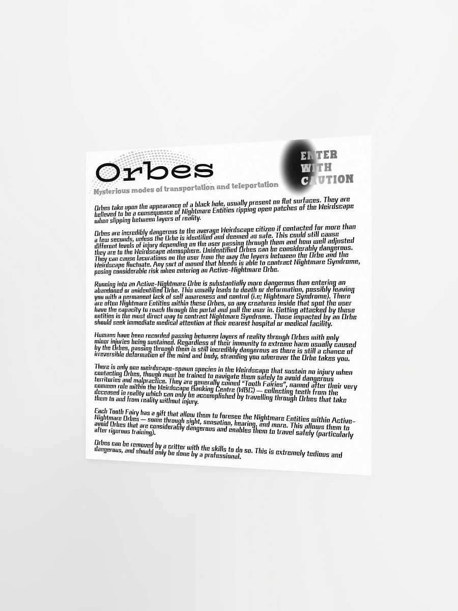 Orbes Website Square Matte Poster product image (2)