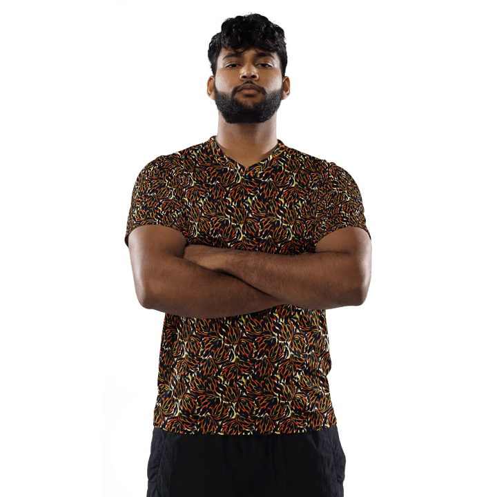 Tiger Flower | Recycled Unisex Sports Jersey product image (2)