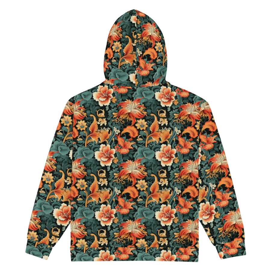 Sunset Flowers | Recycled Unisex ZIP Hoodie product image (5)