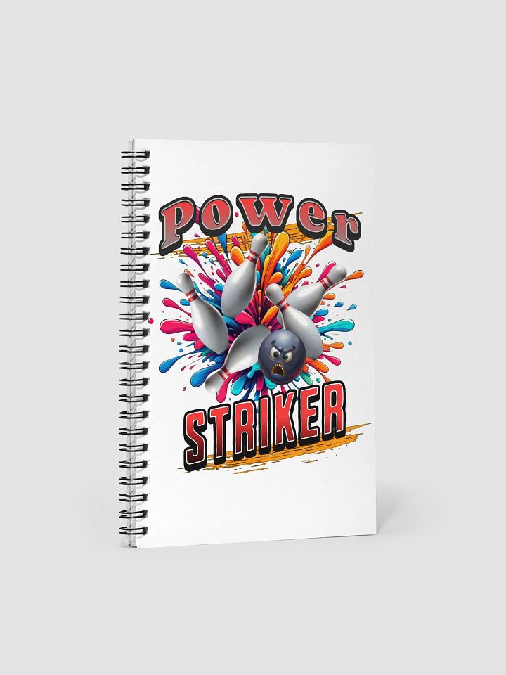 Power Striker Bowling Spiral Notebook product image (1)