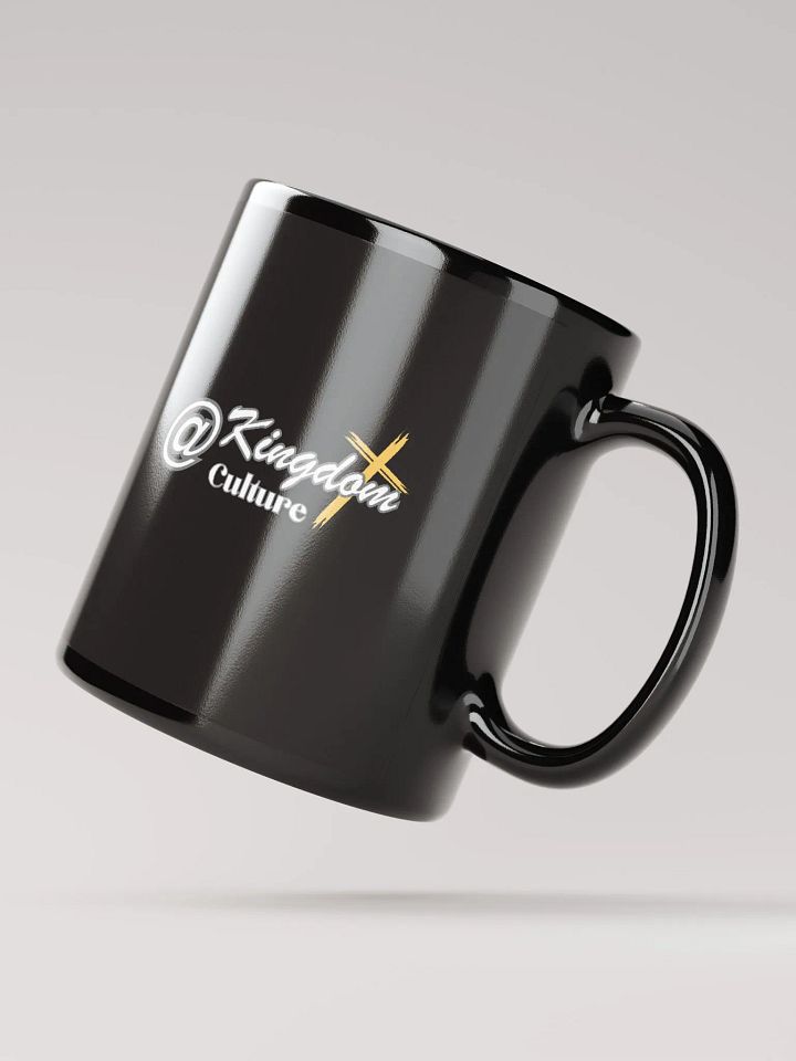 Royal Crowned Black Glossy Mug product image (3)