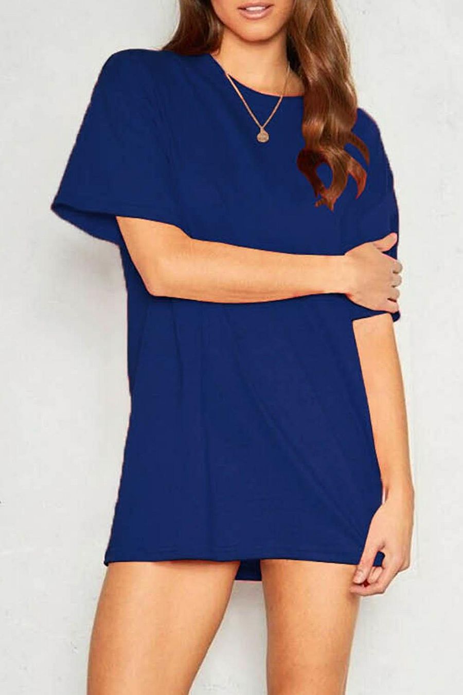 Womens Oversized Baggy Plain Cap Sleeve Basic Ladies Stretchy Casual T shirt Top product image (5)