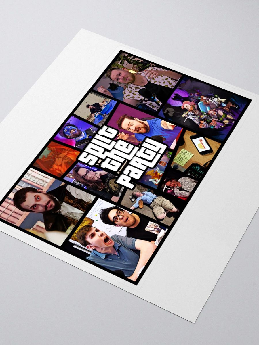 Big Borrowed Vehicle Photo Mosaic - Kiss Cut Parody Logo product image (3)