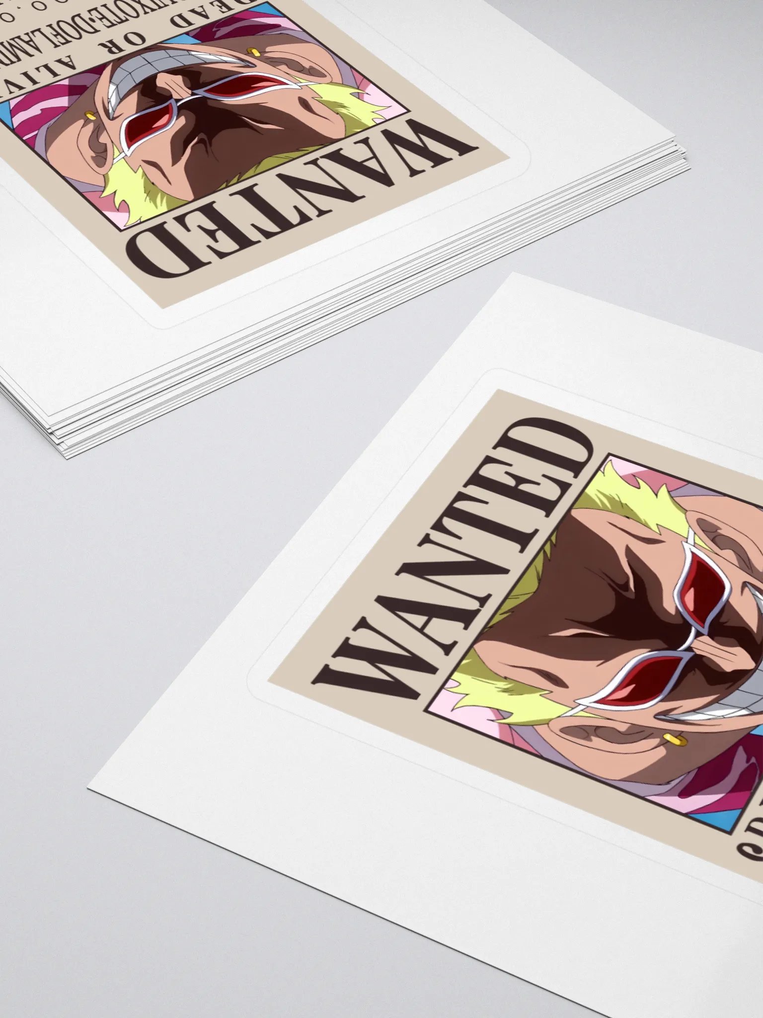 One Piece Doflamingo's Wanted Poster Sticker product image (4)