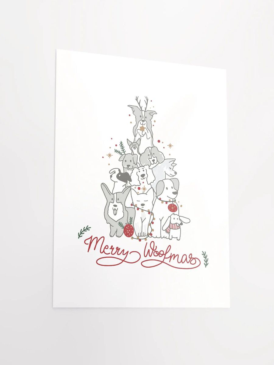 Merry Woofmas • Matte Paper Poster product image (4)