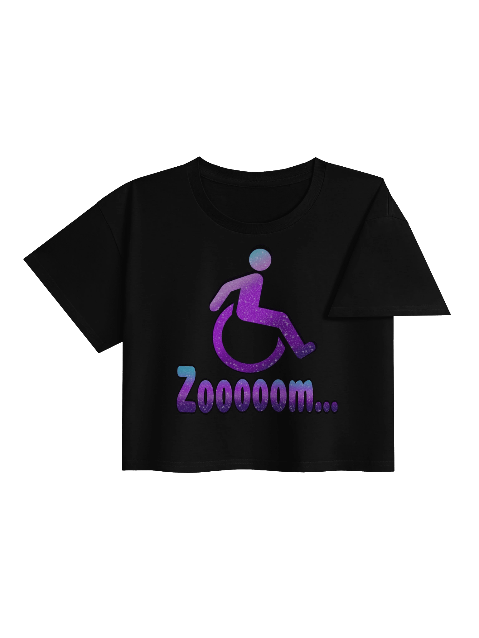 Starry Zoom Wheelchair Crop Top product image (8)