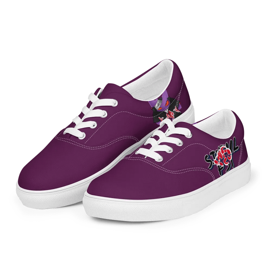 Gengar X Itachi Women's Lace-Up Canvas Shoes product image (12)