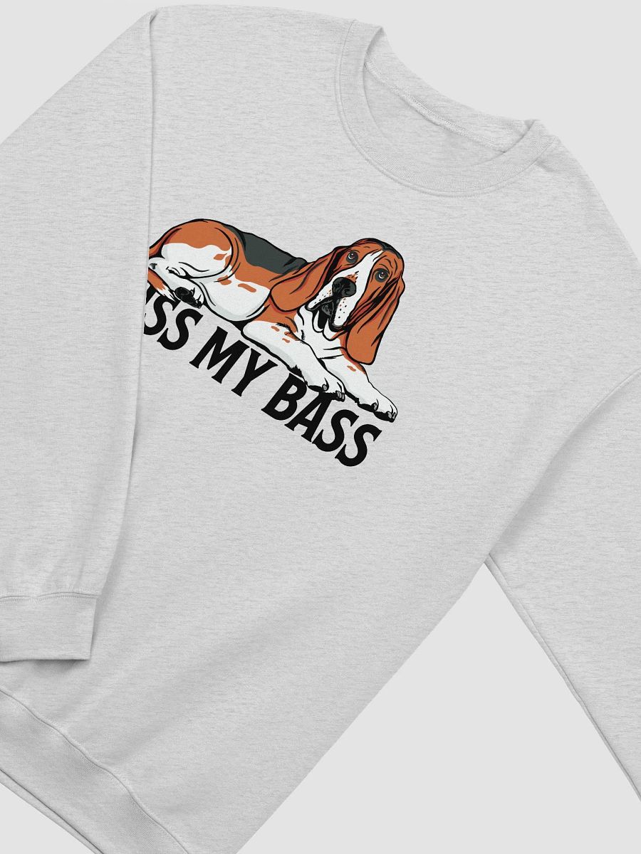 Kiss My Bass Sweatshirt | Funny Shirt for Basset Hound(Tricolor) Owners product image (27)