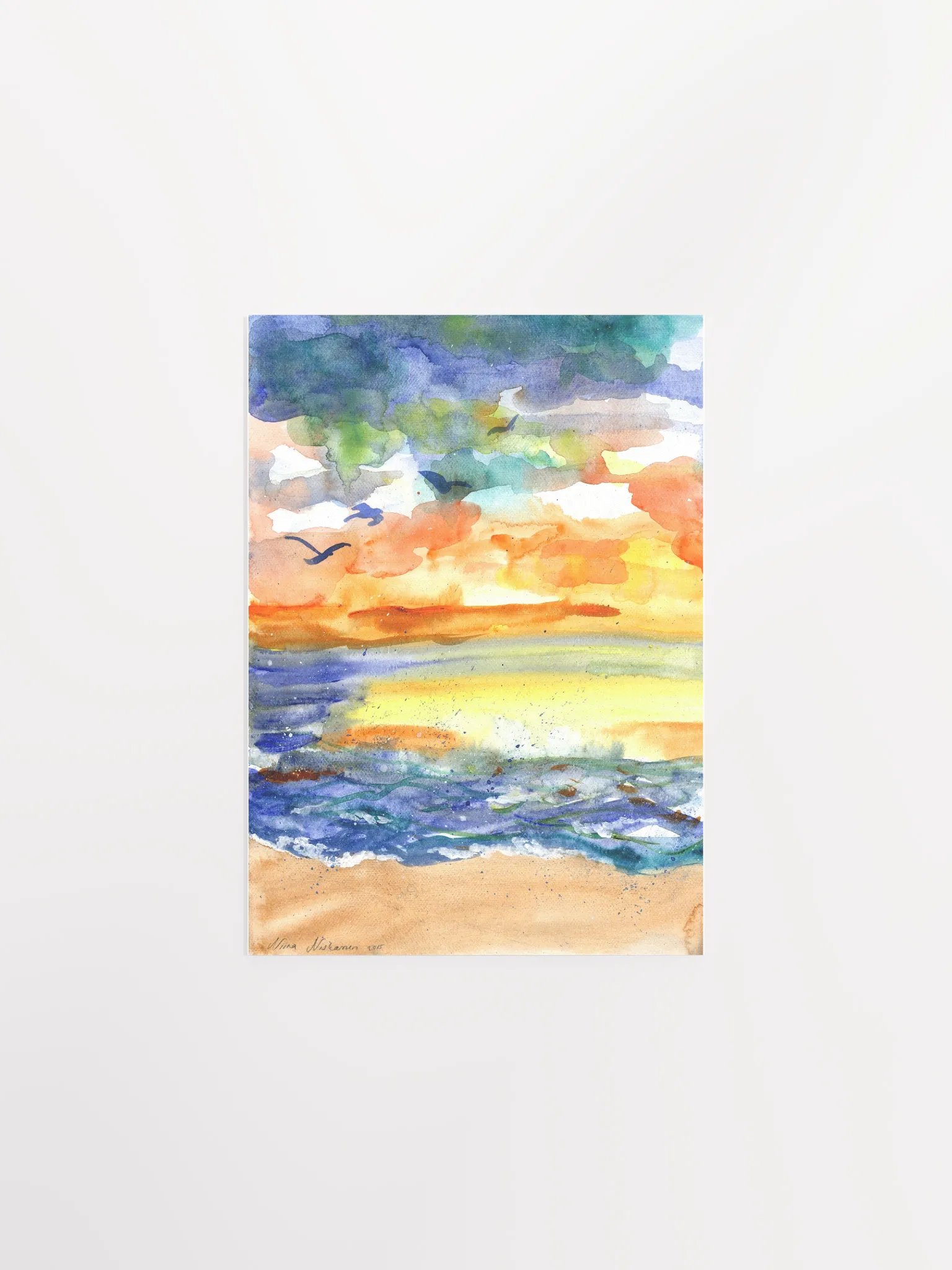Playful Sea Art Print product image (1)