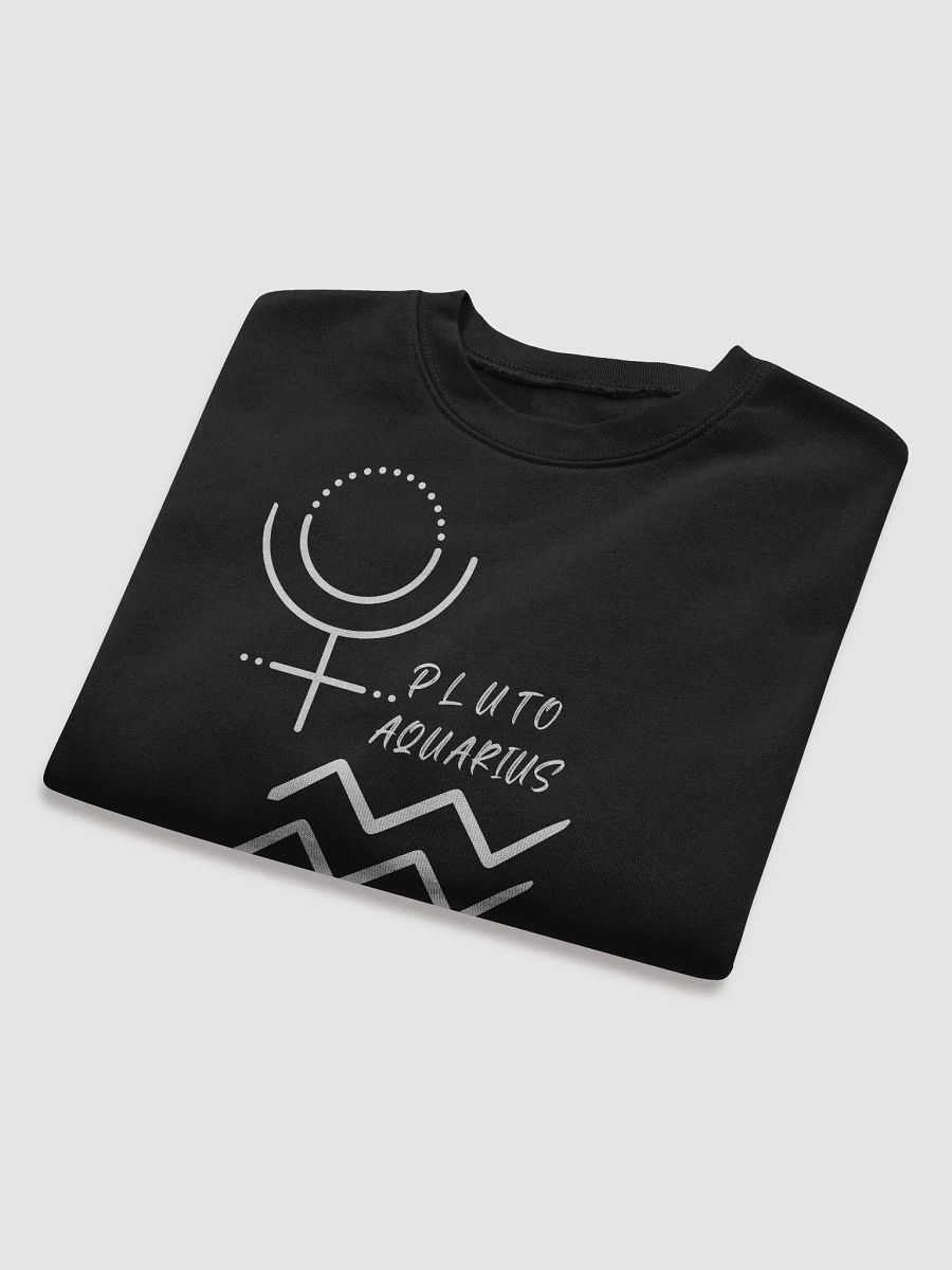 Pluto in Aquarius Zodiac Astrology Solar System Long Sleeve Crop Sweatshirt! product image (16)