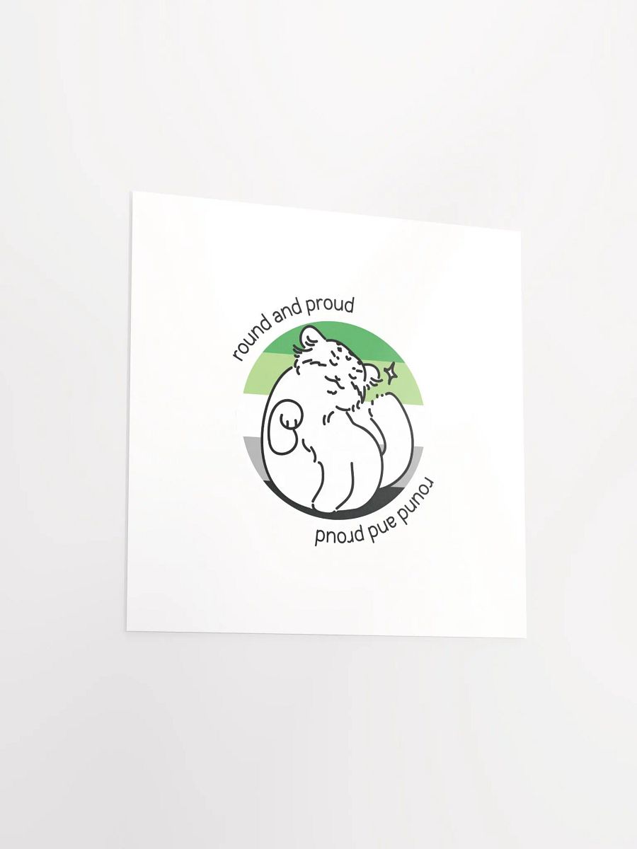 Round and Proud Manul Aromantic Version - Matte Poster product image (3)