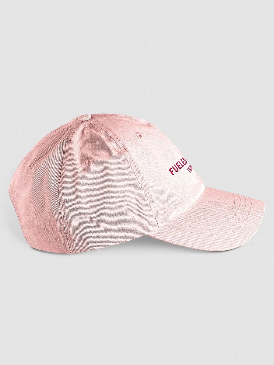 FUELED BY SPITE (pink thread) embroidered pastel dad hat product image (4)