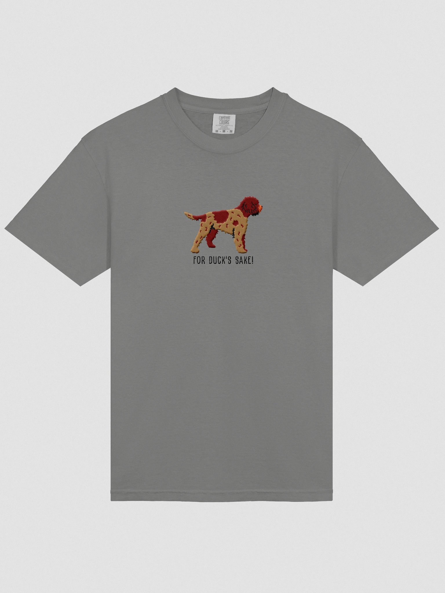 For Duck's Sake! T-Shirt(Embroidered) of a Lagotto Romagnolo(Liver Roan) product image (6)