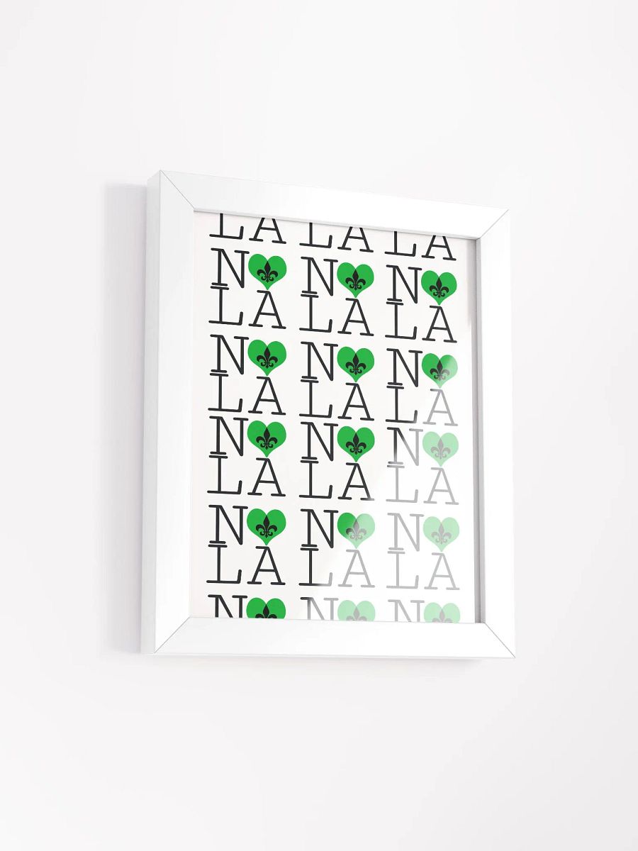 I LOVE NOLA **LEGACY POSTER** (GREEN HEART INFINITY WALL) product image (2)