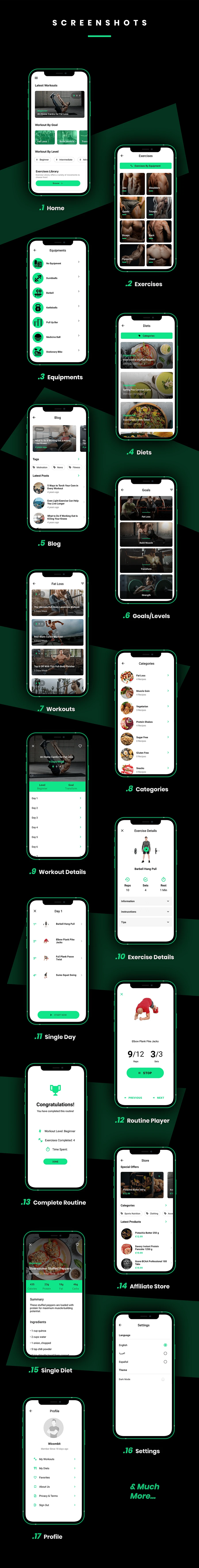 FitBasic - Complete React Native Fitness App + Multi-Language + RTL Support product image (5)