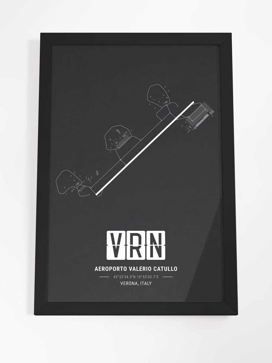 Framed Airport VRN Premium Map On Matt Paper product image (4)