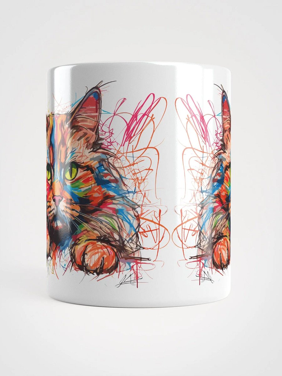 Graffiti Scribbles Cat 8 , Mug product image (9)