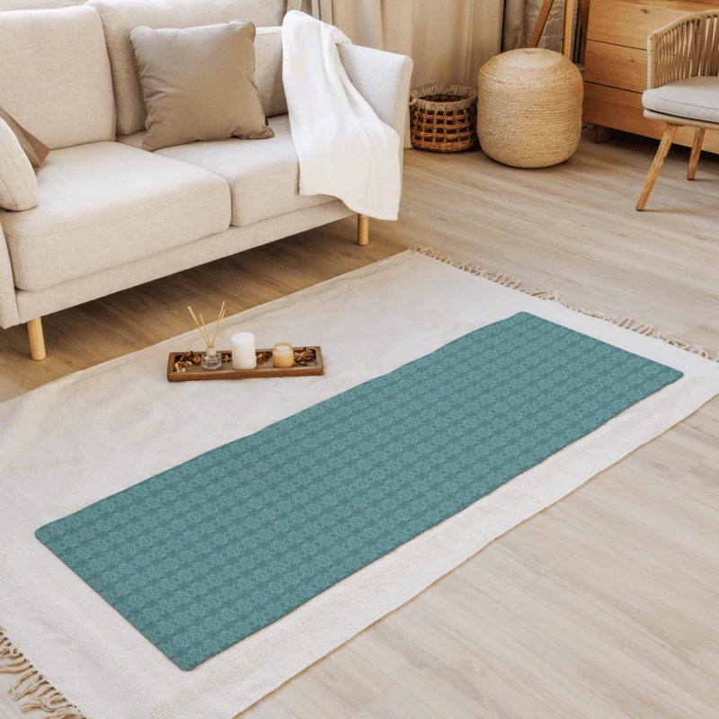 Elegant blue 6 Yoga mat product image (1)