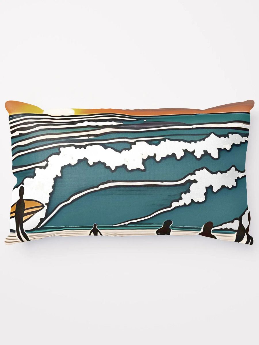 "Tenacity" Sunset Surfers All-Over Print Pillow product image (5)
