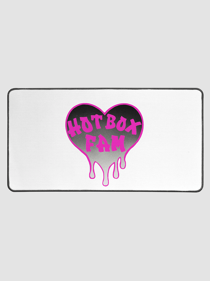HOT BOX FAM PINK & BLACK OMBRE LOGO DESK MAT product image (1)