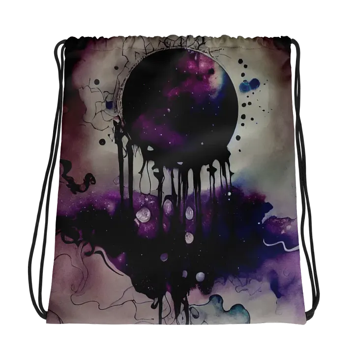 Cosmic Flow Drawstring Backpack product image (1)