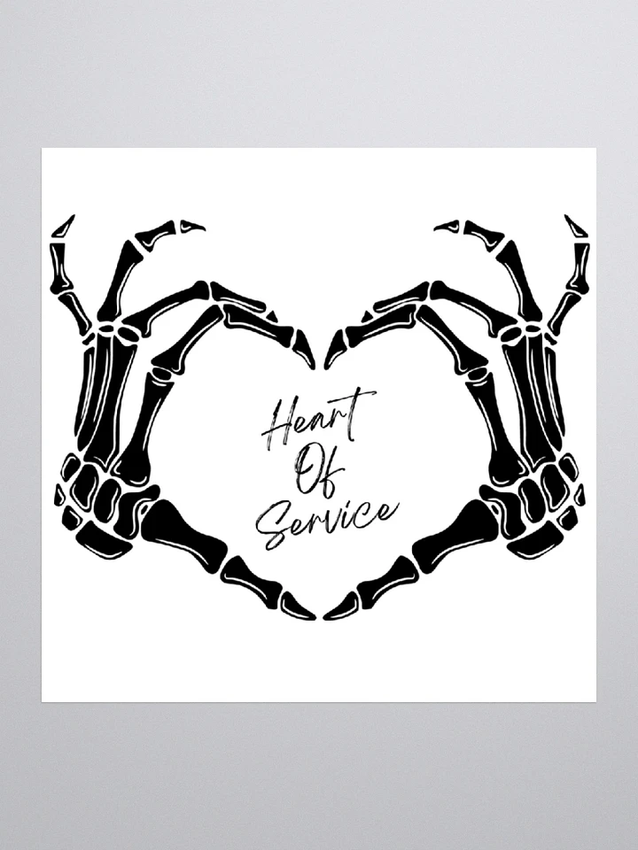 Heart Of Service Sticker White product image (1)