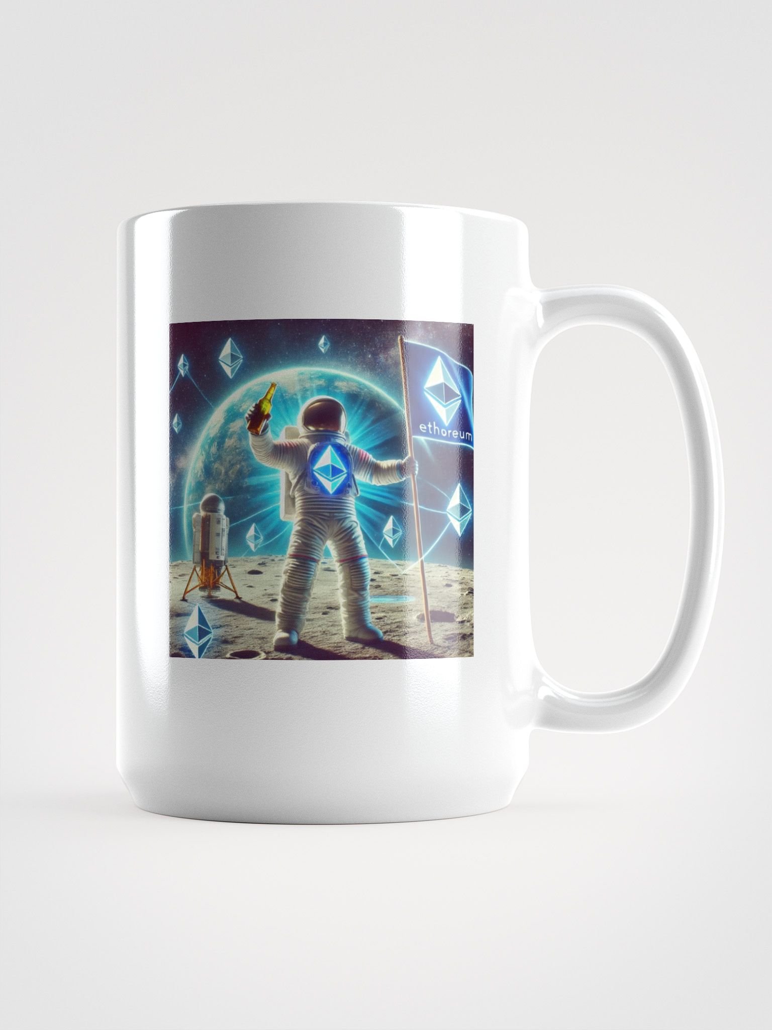 Ethereum To The Moon Mug product image (1)