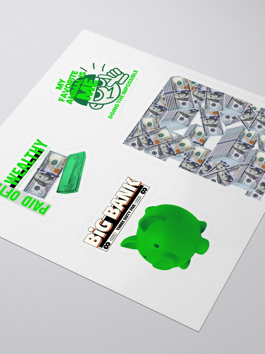 Fast MONEY GREEN Infinite Riches Sticker Collection product image (3)