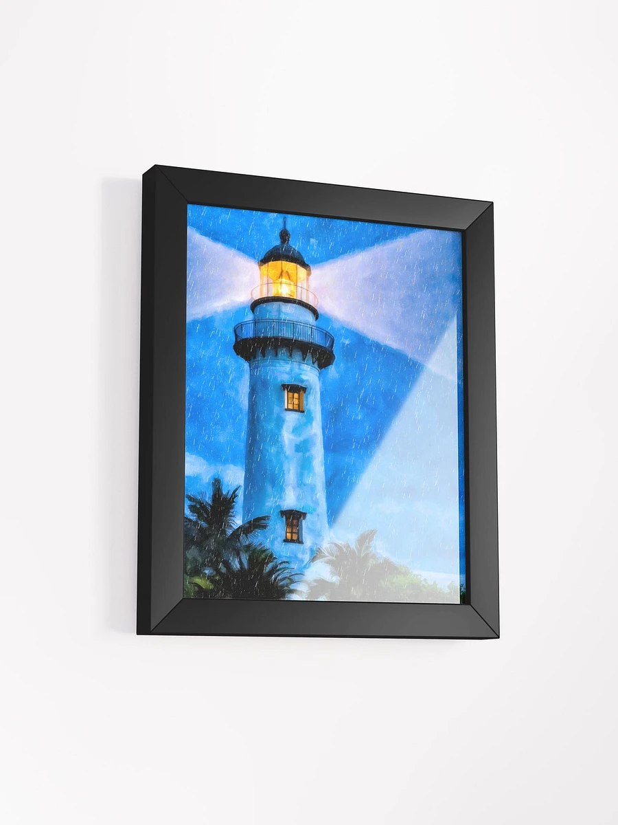 St Simons Island Lighthouse At Night – Georgia Framed Poster product image (22)