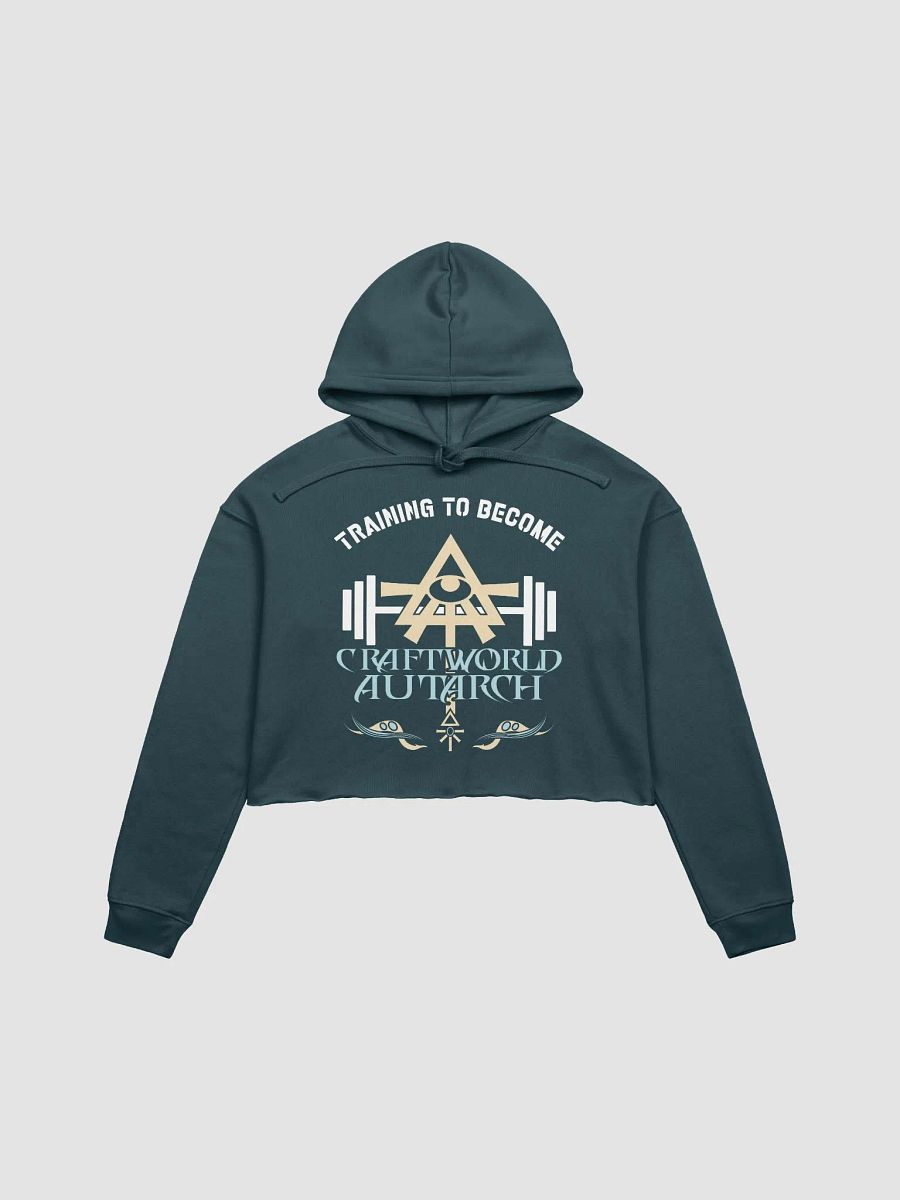 Training to Become Craftworld Autarch - Warhammer Aeldari Gym Croptop Hoodie product image (1)