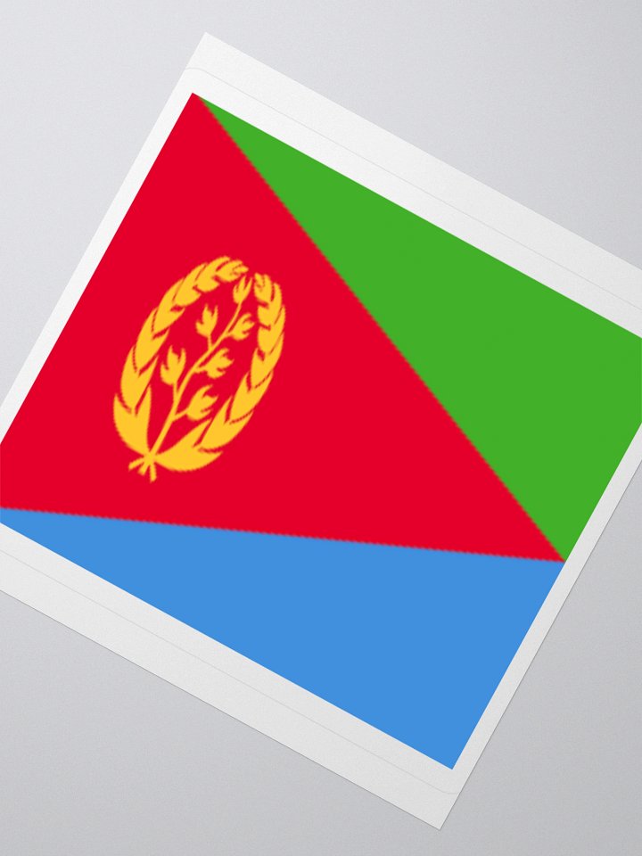 Eritrea Flag Sticker | Wreath and Olive Branch Design | Durable Vinyl | 3 Sizes product image (4)