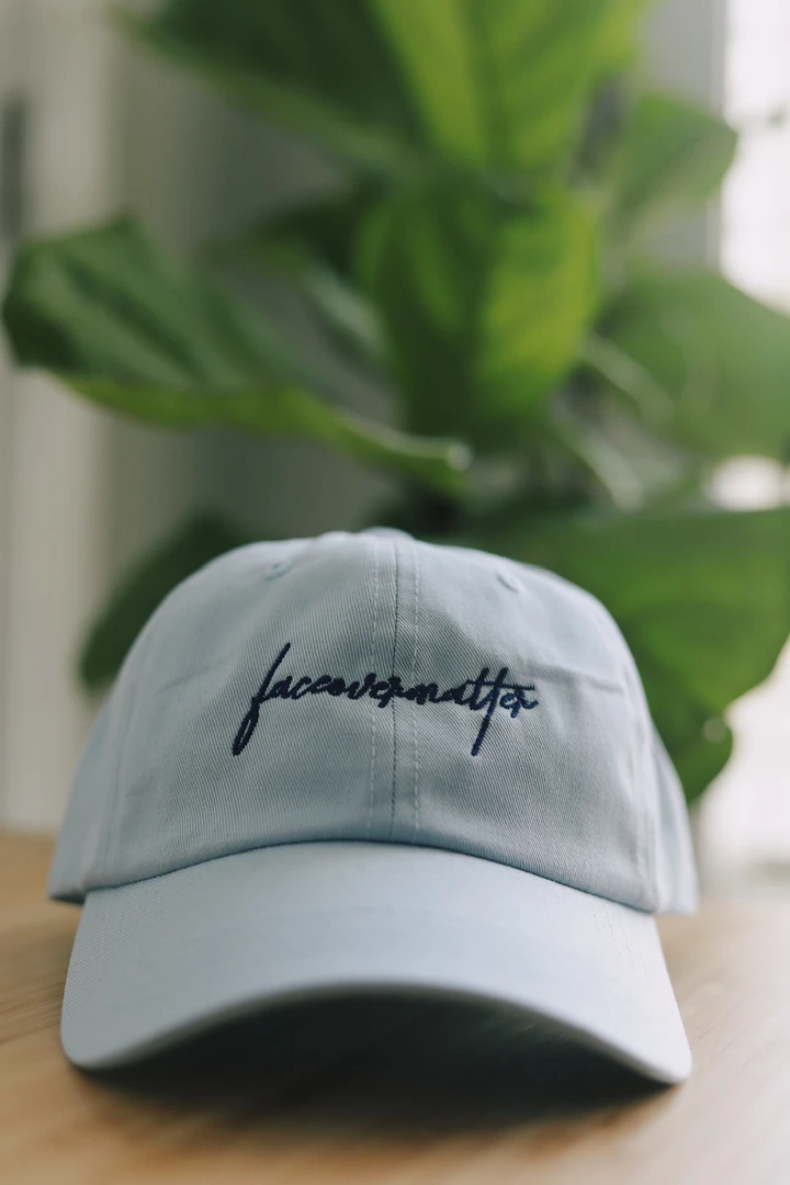 Faceovermatter Dad Hat (Light Blue) product image (1)