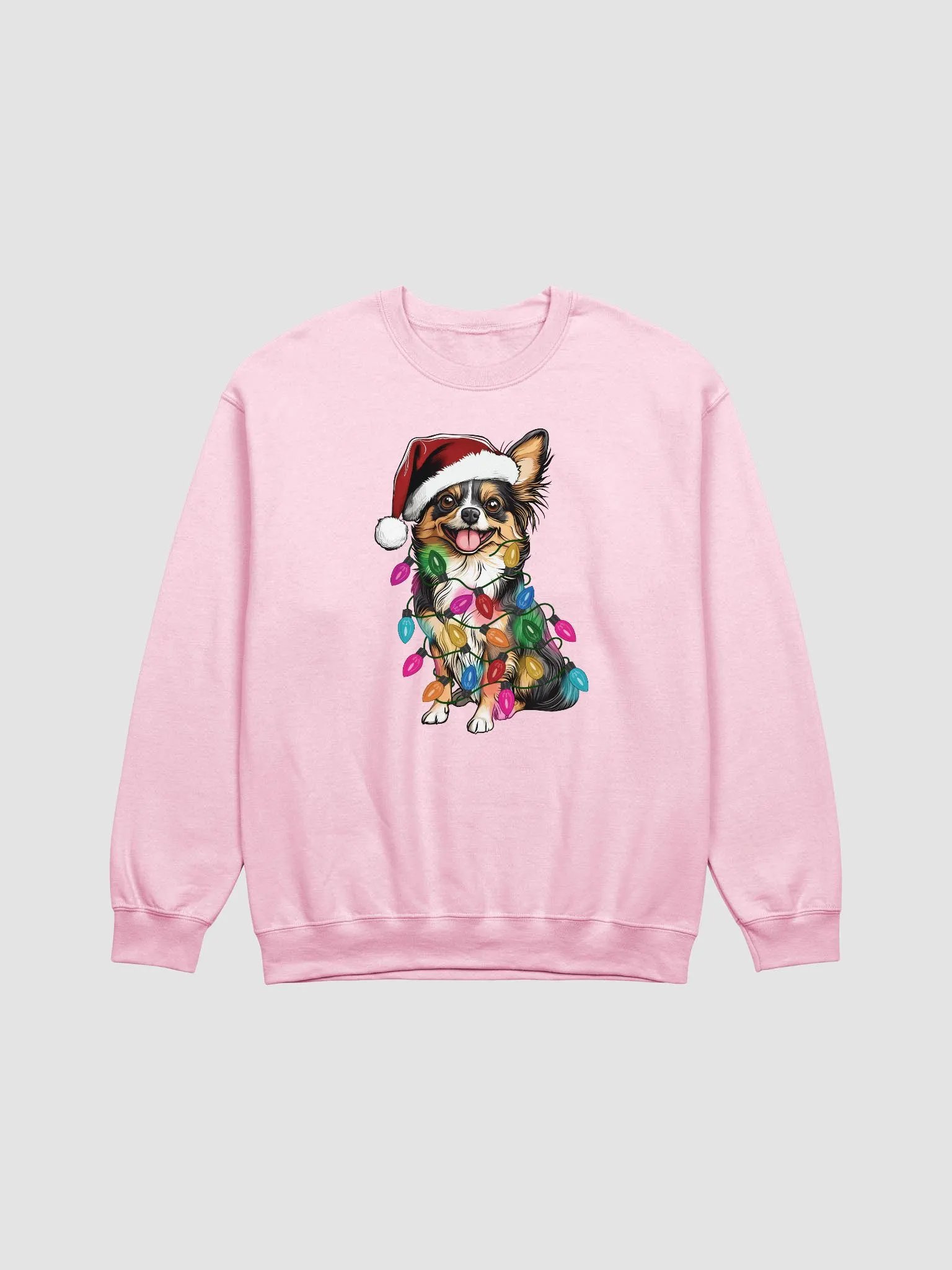 Funny Longhaired Chihuahua(Tricolor) Christmas Sweatshirt product image (17)