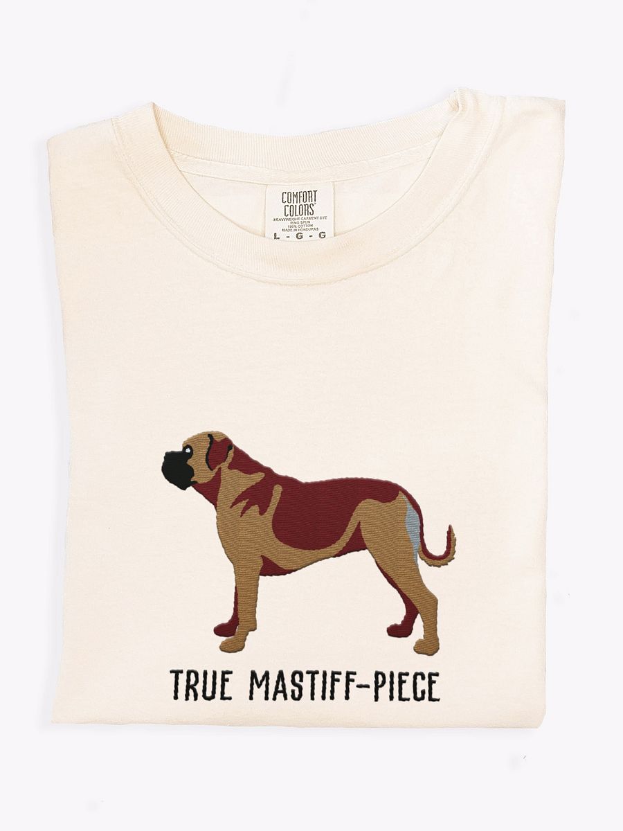 True Mastiff-Piece T-Shirt(Embroidered) of a Bullmastiff product image (1)