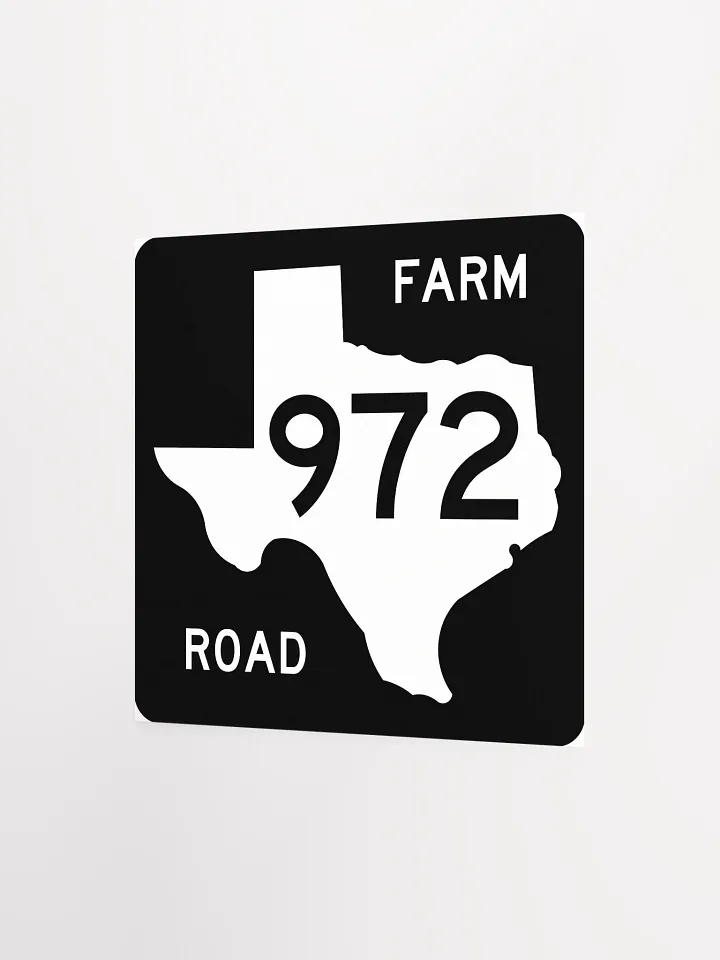 Texas Farm Road Sign FM 972 Poster product image (5)