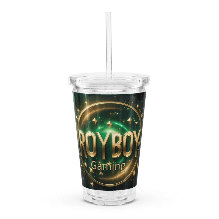 Royboy Gaming Double Wall Clear Plastic Tumbler product image (1)