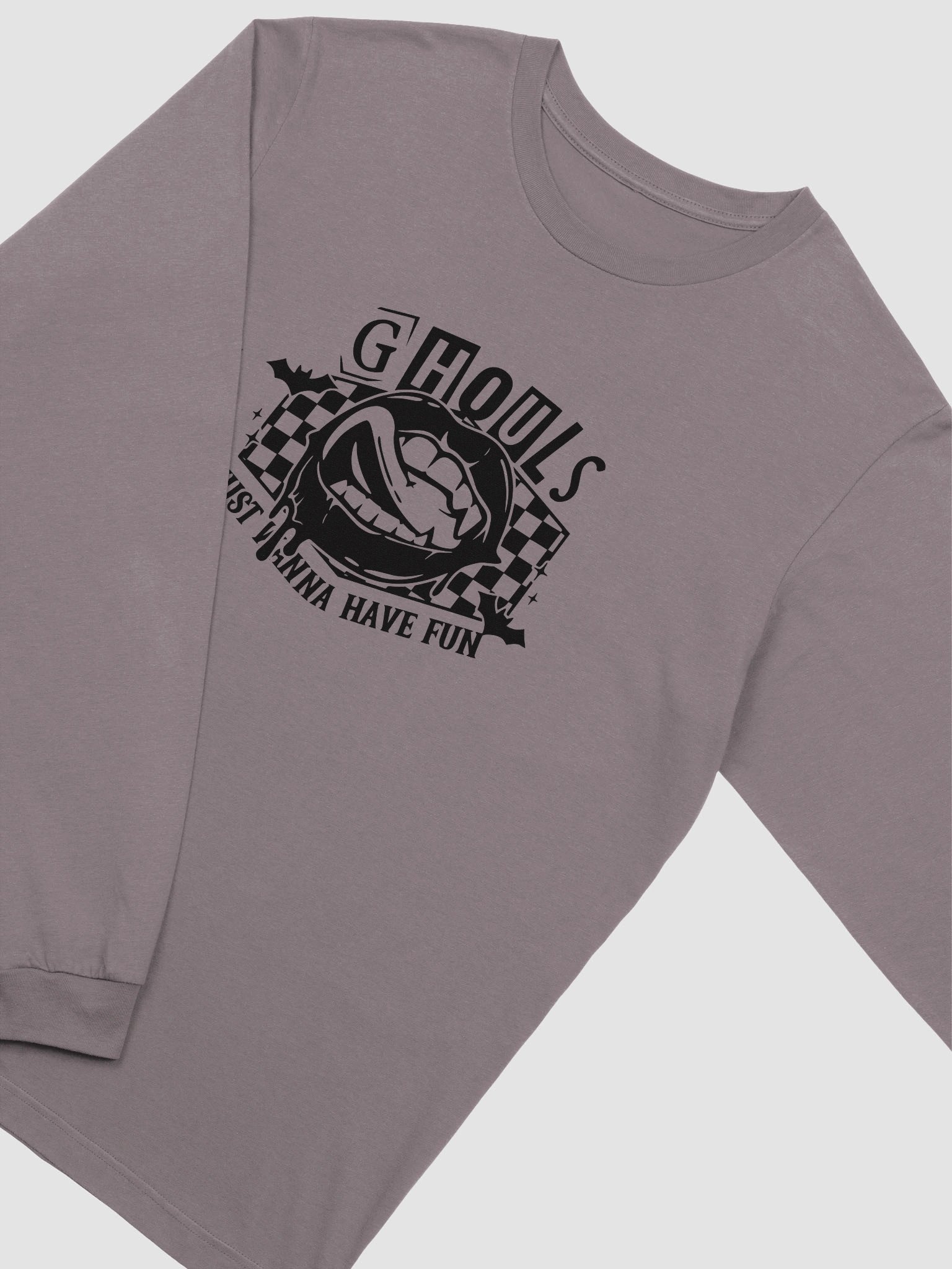 Ghouls Just Wanna Have Fun Cropped Long Sleeve Tee product image (3)