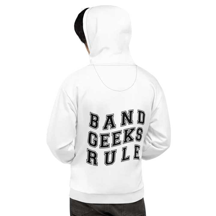 Band Geeks Rule Hoodie | White product image (1)