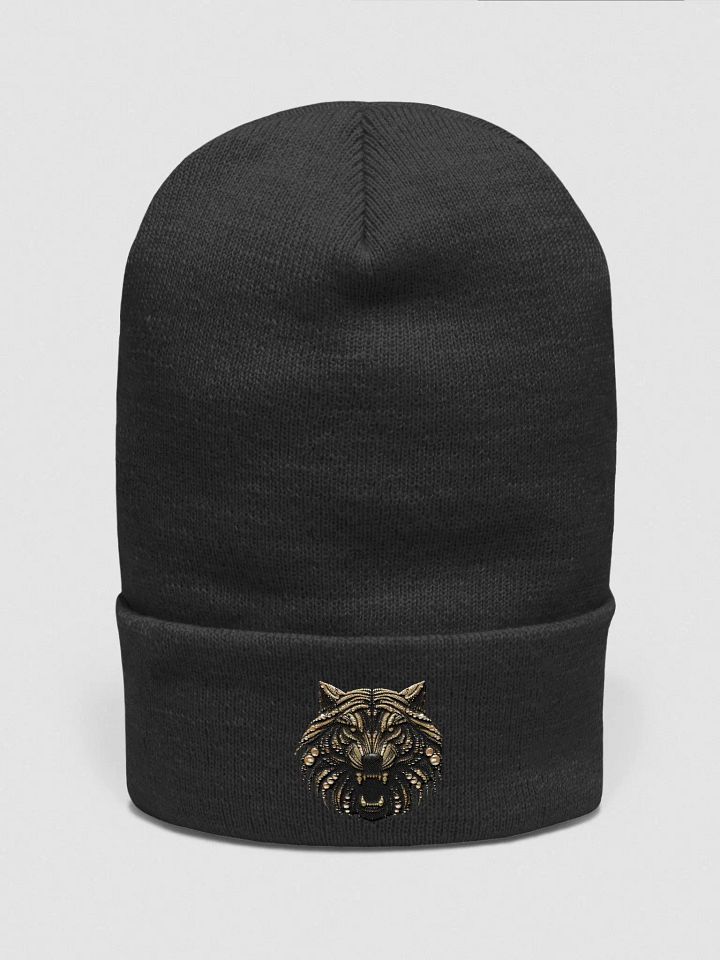 Golden Wolf Graphic Beanie product image (2)