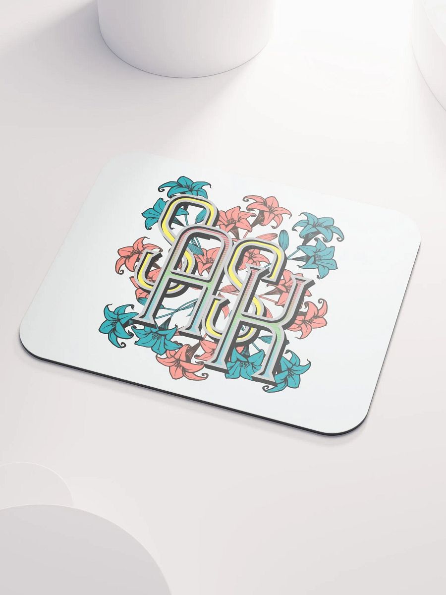Sask Saskatoon Saskatchewan Flowers Floral Monogram Mouse Pad product image (4)