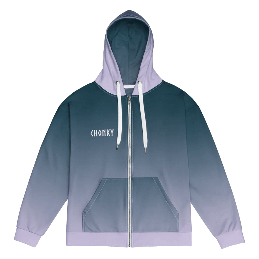 CHONKY Zip Hoodie Lavender Petrol product image (1)