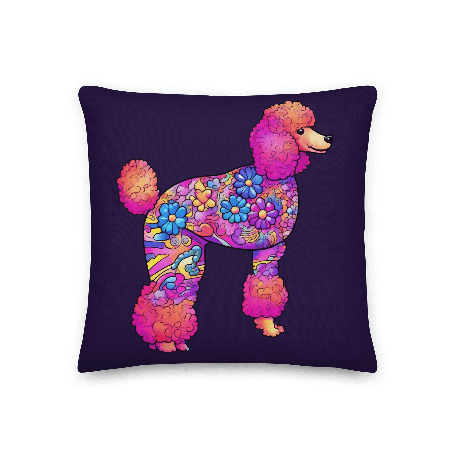 Flower Power Poodle #1 - Pillow product image (1)