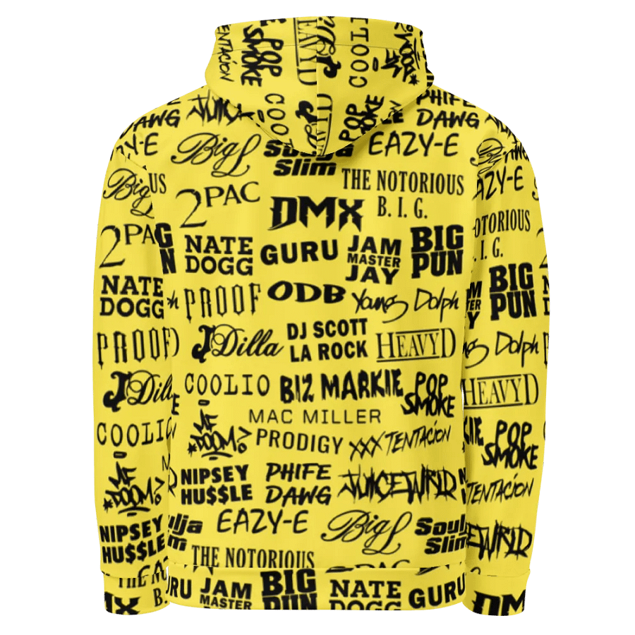 Never Forget - Hip-Hop Artists - YELLOW - Unisex Hoodie product image (3)
