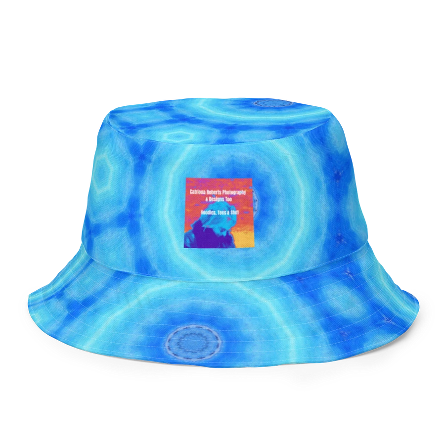 Abstract Circular Pattern in Blues Unisex Bucket Hat product image (11)
