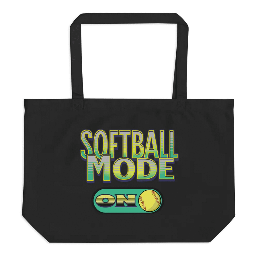 Softball Mode On Softball Mode Eco Tote product image (1)