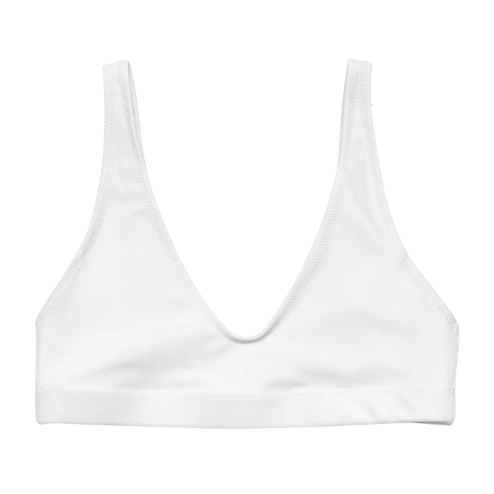 White Zenith Eco-Chic Women's Padded Bikini Top product image (1)