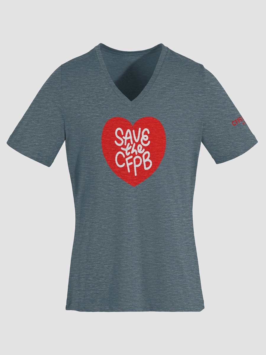 Save the CFPB Women's Cut V-Neck T-shirt product image (48)