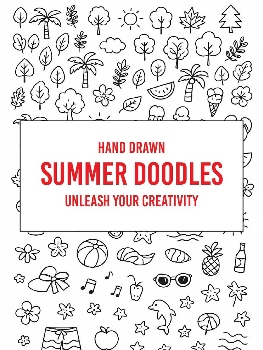 Simple Summer Doodle for Printable Projects product image (1)