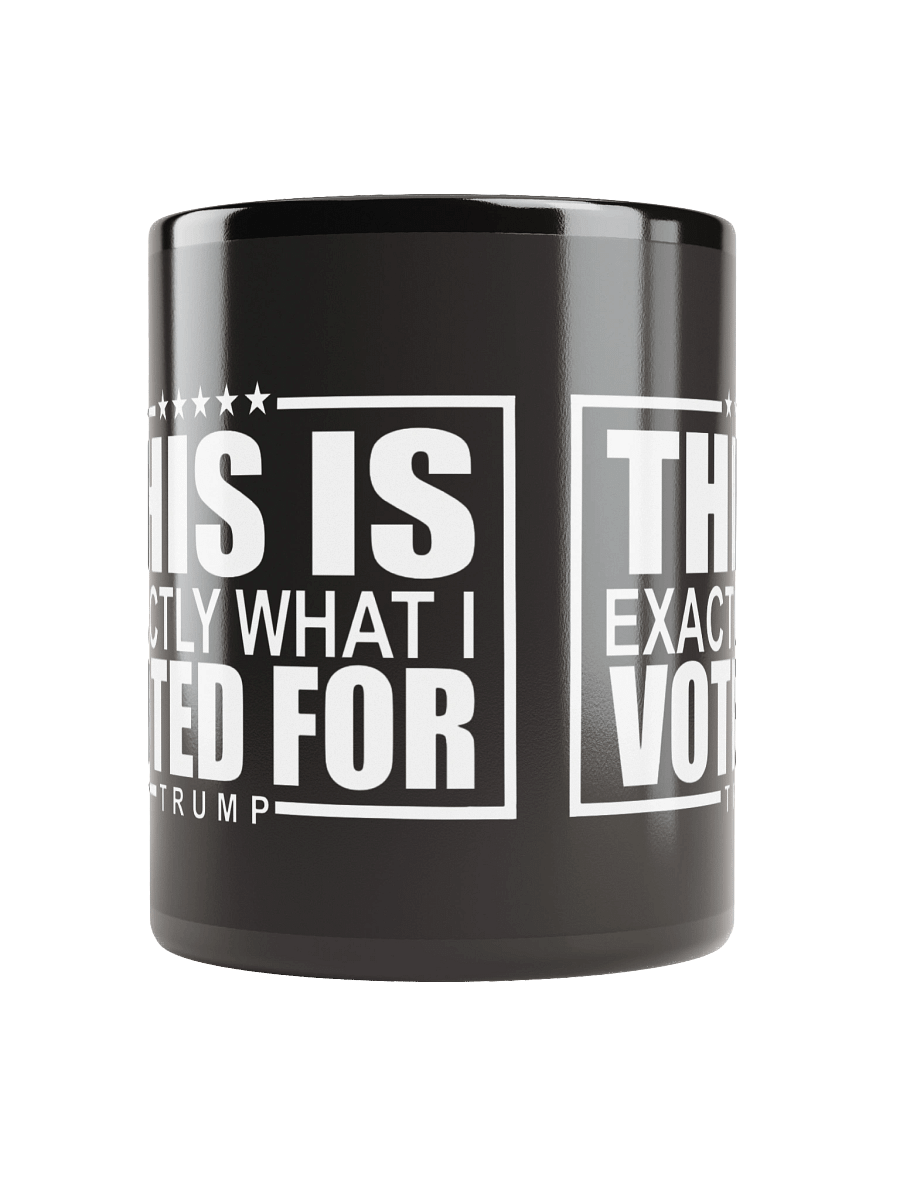 This Is What I Voted For Mug (Black) product image (3)